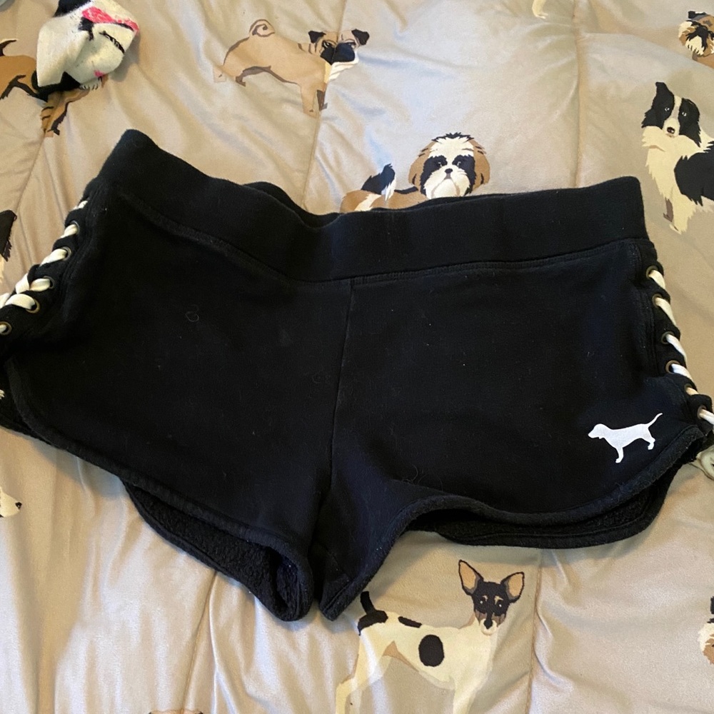 Vs pink side lace shorts large